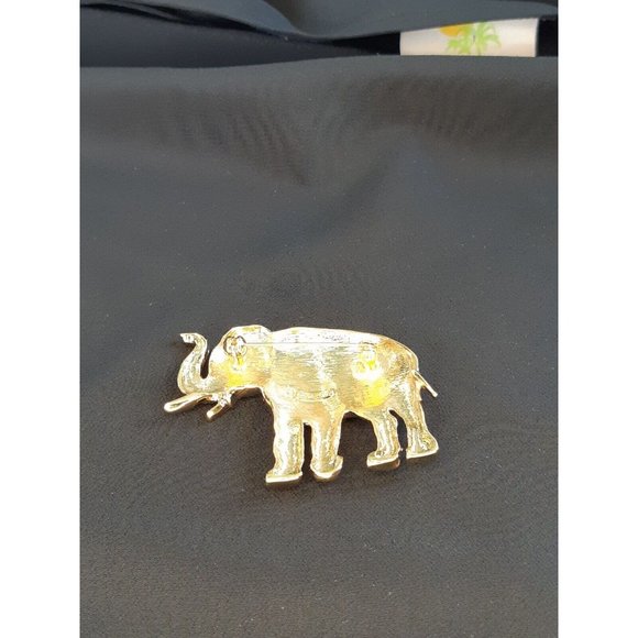 Vintage Gold Toned Elephant Brooch From Park Lane Jewellery - Picture 10 of 13
